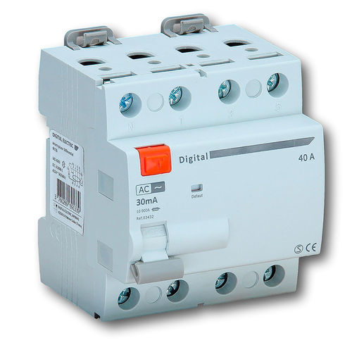Interruptor diferencial residual diferencial - 03462 - DIGITAL ELECTRIC - CA / de corrente residual / 4 polos