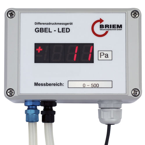 Sensor de pressão diferencial - GBEL-LED - BRIEM Steuerungstechnik GmbH - piezorresistivo / analógico / de parede
