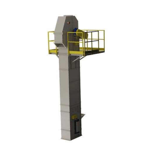 Elevador de canecas para serviços pesados - ET series - GVF Impianti Srl - para produtos em pó