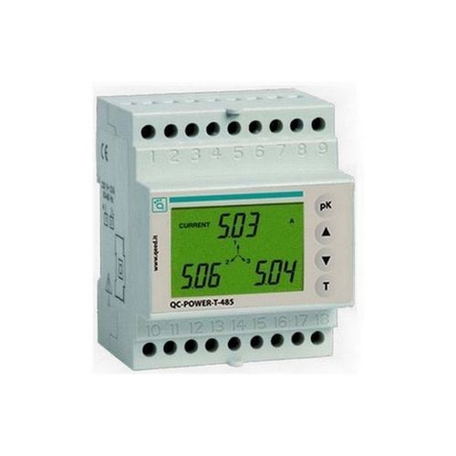 Medidor de energia elétrica trifásico - QC-POWER-T-485 - qeed - para trilho DIN / RS-485 / com display LCD