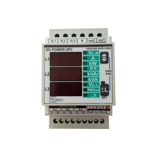 Medidor de energia elétrica trifásico - QC-POWER-3PC - qeed - para trilho DIN / RS-485 / MODBUS