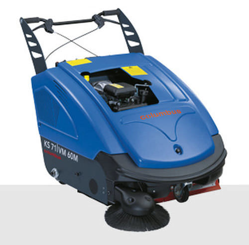 Varredeira com aspiração para operador a pé - KS 71|VM 60 M - columbus - a gasolina / compacta
