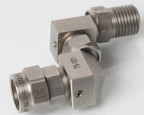 Conexão hidráulica - 79-101 series  - EXITFLEX - de roscar / cotovelo / em aço inoxidável