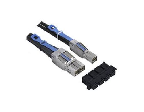 Cabo montado SAS - Mini-SAS HD - FCI - E/S / miniatura