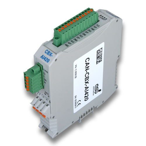 Módulo E/S analógico - CAN-CBX-AI420 - esd electronics gmbh - CANopen / barramento CAN / com 4 entradas analógicas