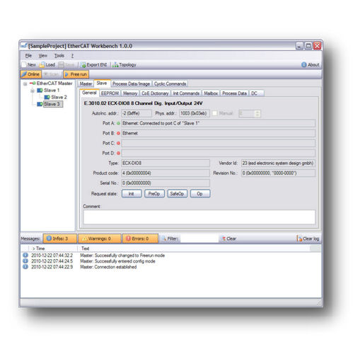 Software de monitoramento - EtherCAT Workbench - esd electronics gmbh - de gestão e configuração de rede / de criação / de diagnóstico