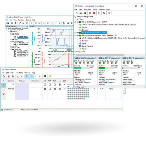 Software de análise - canAnalyser series - IXXAT Automation - de emulação / de medição / de desenvolvimento