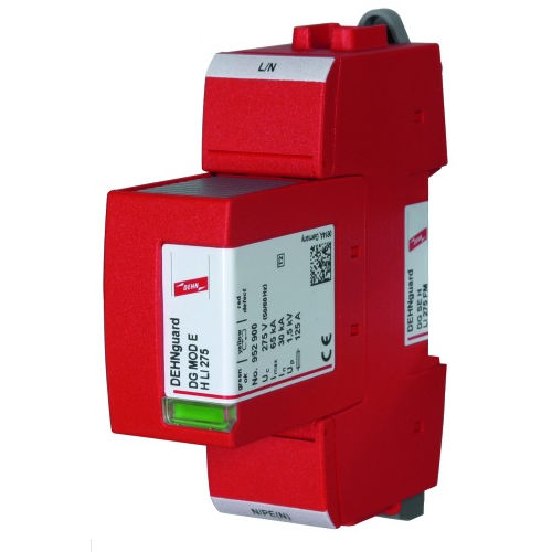 Dispositivo de proteção contra surtos de tipo 2 - DG SE H  series - DEHN + SÖHNE - para fonte de alimentação / de instalação elétrica / unipolar