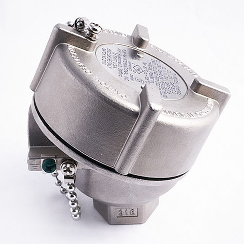 Cabeçote de conexão para sensor de temperatura - 1116PSE - PUSHNA INTERNATIONAL - com termopar / em aço inoxidável / à prova de explosão