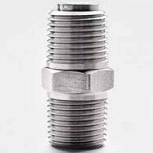 Niple em aço inoxidável - 3506 - PUSHNA INTERNATIONAL - com rosca / hexagonal / NPT