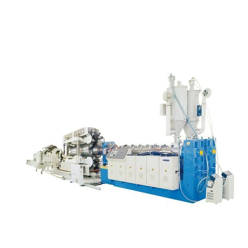 Linha de extrusão para tubos corrugados de parede dupla - Jiangsu Xinrongplas Machinery Co., Ltd - multicamadas / com resfriamento a água / com resfriamento a ar