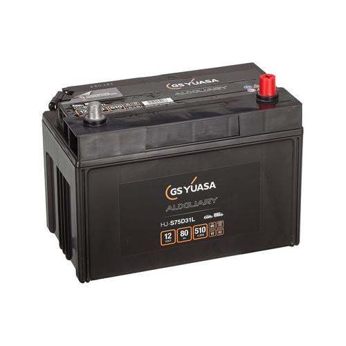 Bateria de chumbo-ácido - HJ-S75D31L - GS Yuasa - monobloco / 12 V / para veículo elétrico