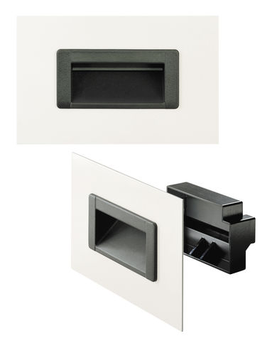 Puxador embutido - KM series - Rohde AG - para porta / em material plástico / ergonômico