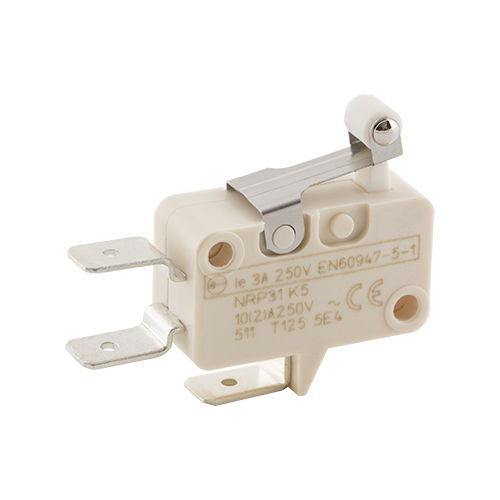Microinterruptor unipolar - NR P Series - Electrica s.r.l. - com alavanca de rolo / CA / miniatura