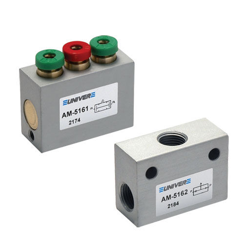 Válvula de esfera - AM-51 series - UNIVER Group - com acionamento pneumático / de controle / de função lógica