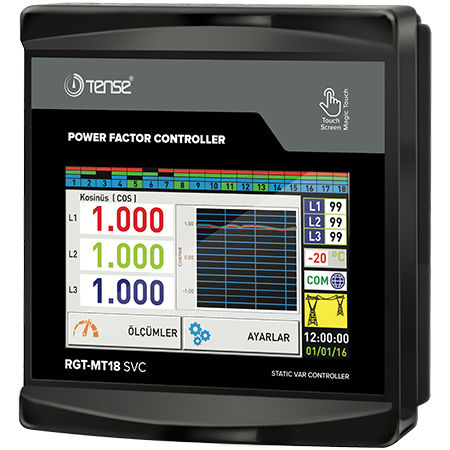 Controlador de fator de potência digital - RGT-MT18 SVC - Tense Electronic