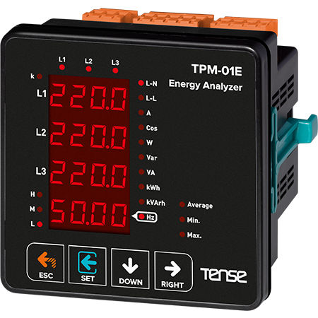 Analisador de rede de CA - TPM-01E - Tense Electronic - de potência / de tensão / do fator de potência