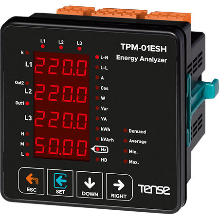 Analisador de rede de CA - TPM-01 ESH - Tense Electronic - de tensão / do fator de potência / integrável