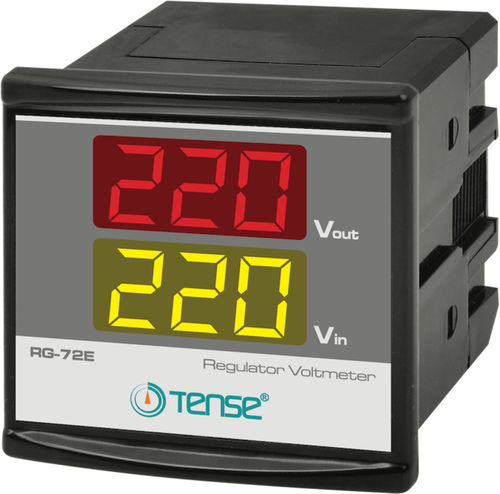 Voltímetro digital - RG-72E - Tense Electronic - para montagem em painel / de alta tensão / com regulador