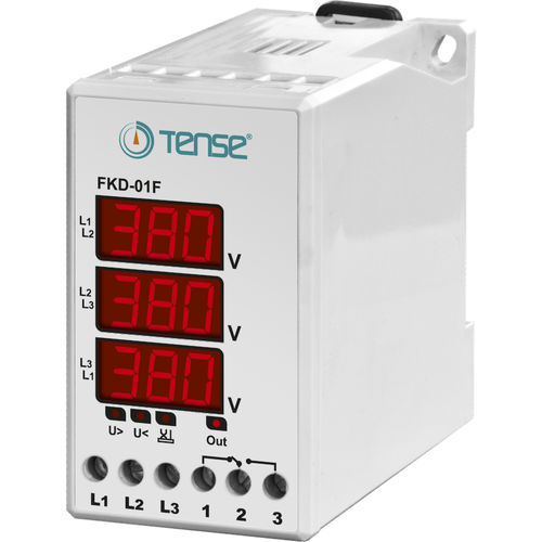 Relé de proteção digital - FKD-01F - Tense Electronic - de sobretensão / de subtensão / de sequência de fases