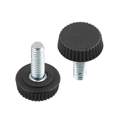 Manípulo com perno - 34000441 series - TECNODIN - com rosca / serrilhado / redondo
