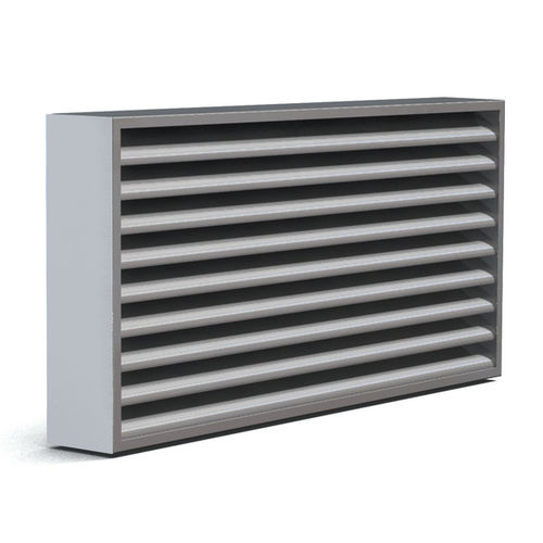 Grelha de ventilação metálica - GZ60  - Rf-t - resistente ao fogo / retangular