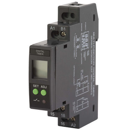 Relé temporizador digital - Eliro - Brodersen Controls - multifuncional / para trilho DIN