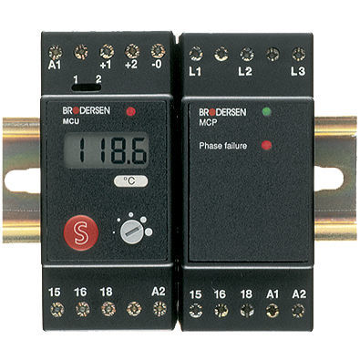 Relé de monitoramento de tensão - MCU-10 series - Brodersen Controls - de corrente / de temperatura / CA/CC