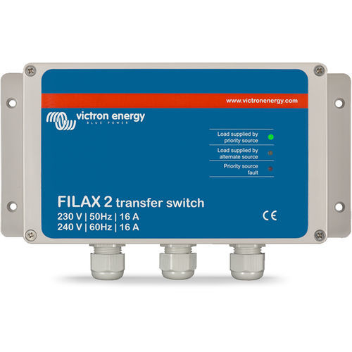 Chave de transferência automática - Filax 2 - Victron Energy - montada em suporte / tripolar