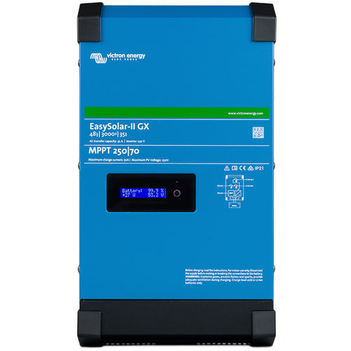 Carregador / inversor sistema integrado - EasySolar-II GX - Victron Energy - solar / trifásico / com MPPT