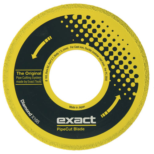 Lâmina para serra circular - Diamond X165 - Exact Tools Oy - diamantada / para ferro fundido / para vidro