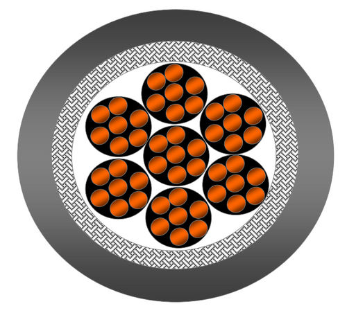 Cabo óptico de dados - Data Flex YCY  - Prysmian Group - resistente a produtos químicos / multifilamentos / monocondutor