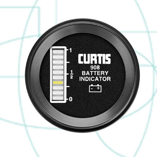 Indicador de descarga - 12 - 80 VDC | 908 - Curtis Instruments - de LED / para trilho DIN / para bateria