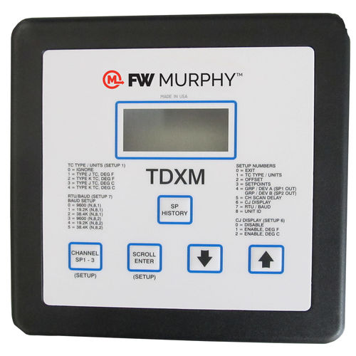 Pirômetro de termopar - TDXM - Frank W Murphy Ltd. - com display digital / RS485 / de embutir