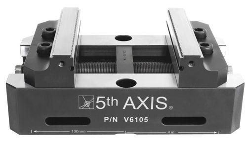 Torno para máquina-ferramenta - V6105 - 5th Axis Inc. - vertical / autocentrante
