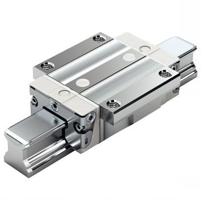 Guia linear com quatro carreiras de esferas recirculantes - B24-GBXE-N - Michaud Chailly - em aço / de trilho / resistente à corrosão