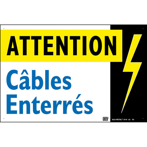 Painel de sinalização de risco de choque elétrico - AM-63 - CATU
