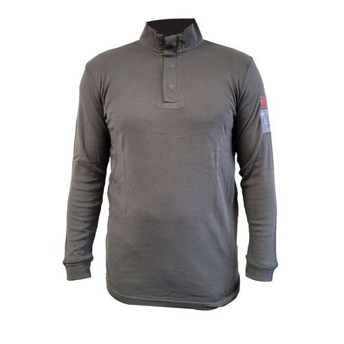 Camisa polo de trabalho - AFG-2400 series - CATU - antiestática / de proteção contra arcos elétricos / cinza