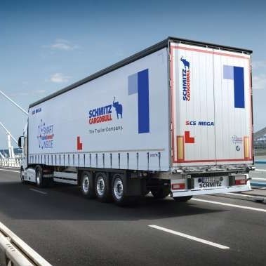 Semirreboque porta-máquinas - S.CS MEGA - Schmitz Cargobull - sider / de pacotes / para mangueiras