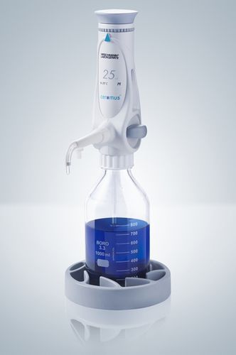 Dispensador manual - 1 - 50 ml | ceramus® fix series - Hirschmann Laborgeräte GmbH & Co. KG - para frasco