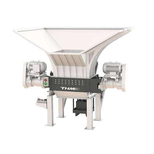Triturador primário - TSM  - THM recycling solutions - de dois veios / para madeira / de resíduos