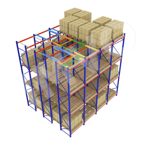 Sistema de armazenamento push-back - Pash back racking - IMVO - porta-paletes