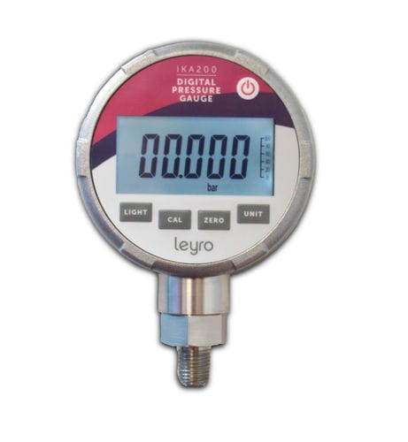 Manômetro digital - IKA 200   - Leyro Instruments - com rosca / eletrônico / de calibração