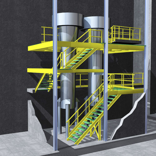 Mezanino industrial de vários andares - M.M. srl - para plataforma