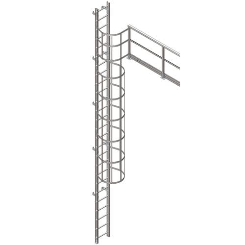 Escada em PRFV - CSCALA3UL - M.M. srl - simples / de crinolina