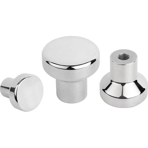Manípulo serrilhado - K1308 series - HEINRICH KIPP WERK GmbH & Co. KG - redondo / cogumelo / em aço