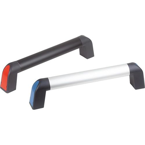 Puxador tubular - K1445 series - HEINRICH KIPP WERK GmbH & Co. KG - em aço inoxidável / oval / ergonômico