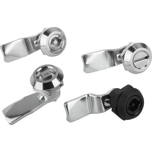 Fechadura de chave - K0522 series - HEINRICH KIPP WERK GmbH & Co. KG - com quarto de volta / para porta / em zinco