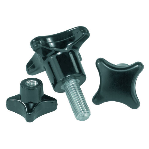 Puxador tipo estrela - HEINRICH KIPP WERK GmbH & Co. KG - em material plástico / metálico