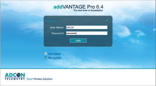Software para banco de dados ODBC - addVANTAGE Pro 6.4 - Adcon Telemetry - de visualização / para motor / industrial